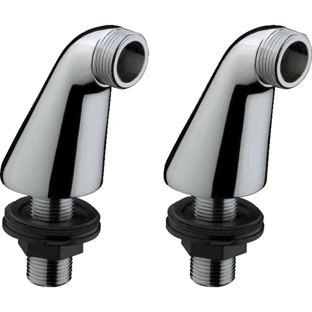 Hansgrohe Pillar unions for fitting onto bath rim 180 mm centre x 70 mm height