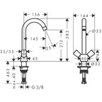 Hansgrohe Logis M31 2-handle kitchen mixer 220
