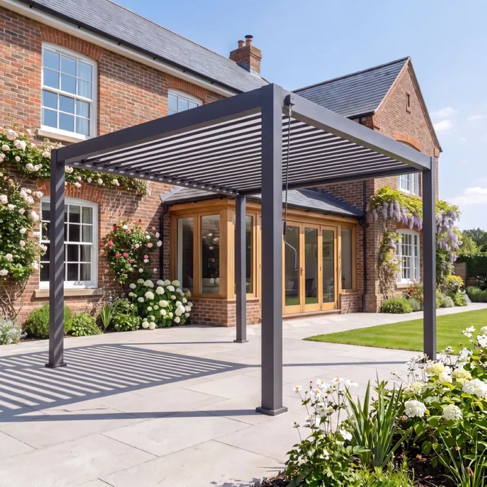Nova <br> Titan Pergola - 2.4m x 2.4m Pergola - Grey