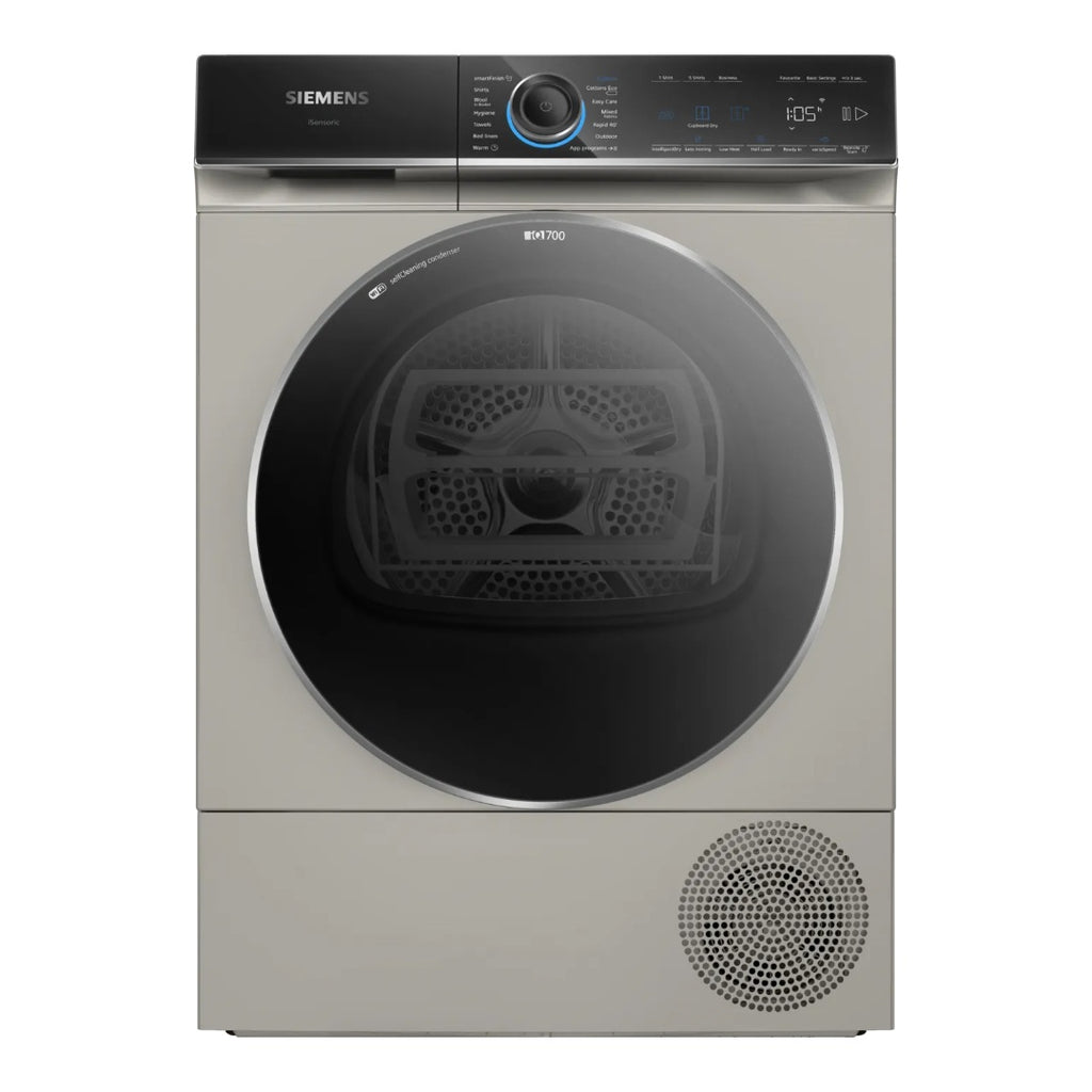 Siemens WQ46B2CXGB iQ700 9kg Heat Pump Tumble Dryer - Silver