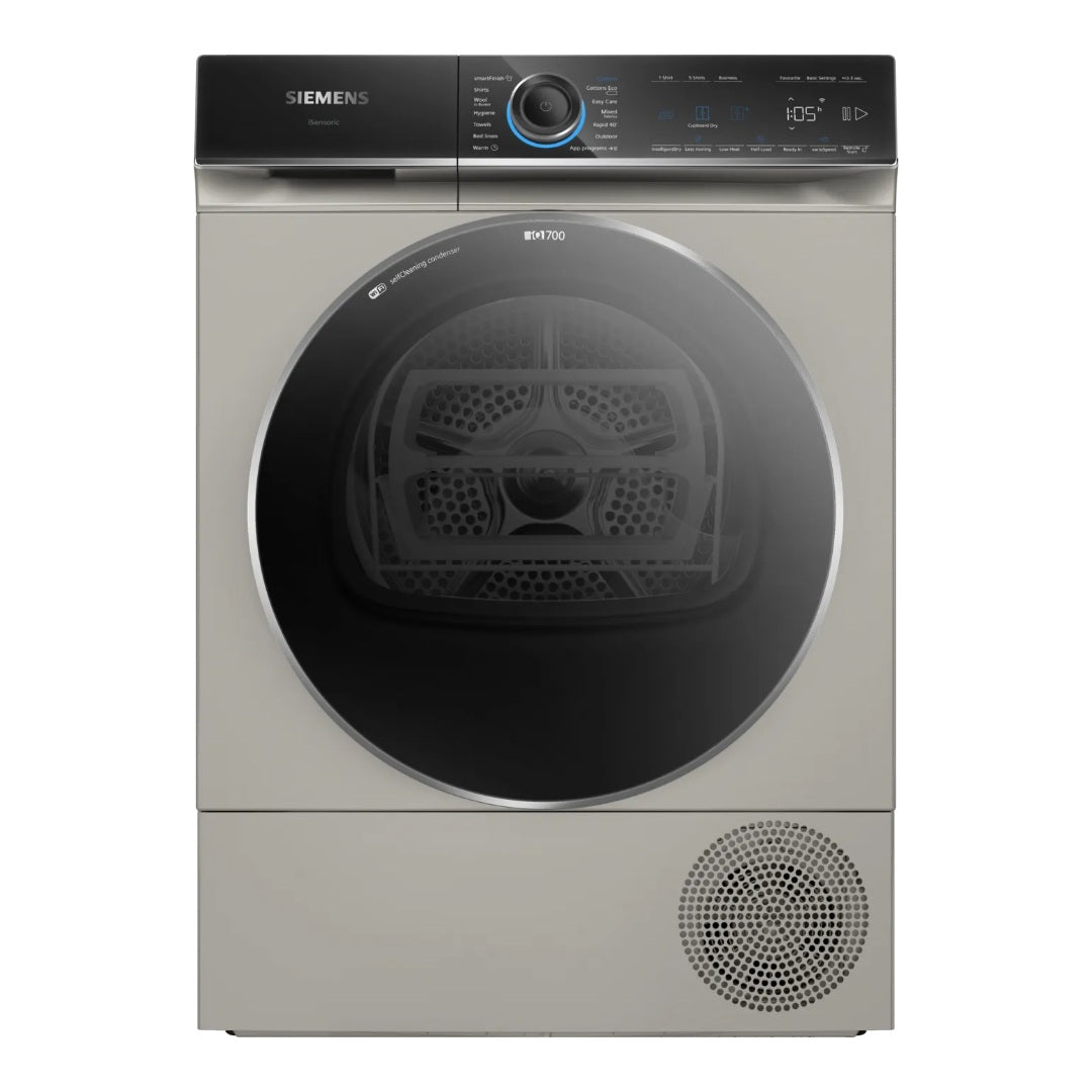 Siemens WQ46B2CXGB iQ700 9kg Heat Pump Tumble Dryer - Silver