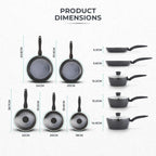 Tower T900130 Diamo 5 Piece Cookware Set