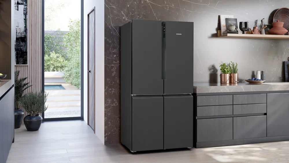 Siemens KF96NAXEAG American Fridge Freezer - Black Stainless Steel
