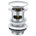 Hipkin Mushroom Pop-Up Chrome Slotted Basin Waste