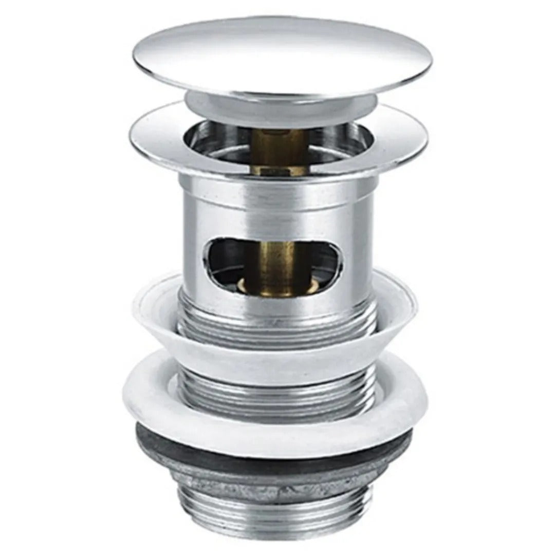 Hipkin Mushroom Pop-Up Chrome Slotted Basin Waste