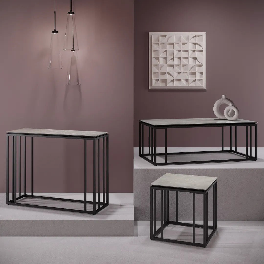 Capri Grey Ceramic Coffee Table