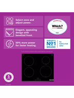 Bosch PIE631BB5E 59.2cm Induction Hob - Black