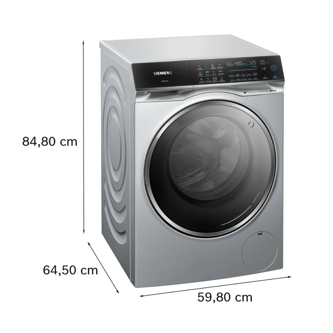 Siemens WN54C2ATGB 10.5/6 kg 140 Spin Washer Dryer - Silver