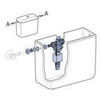Geberit Type 380AG Side Entry Cistern Inlet Float Valve