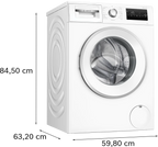 Bosch Series 4 WAN28255GB 9kg Washing Machine with 1400 rpm - White