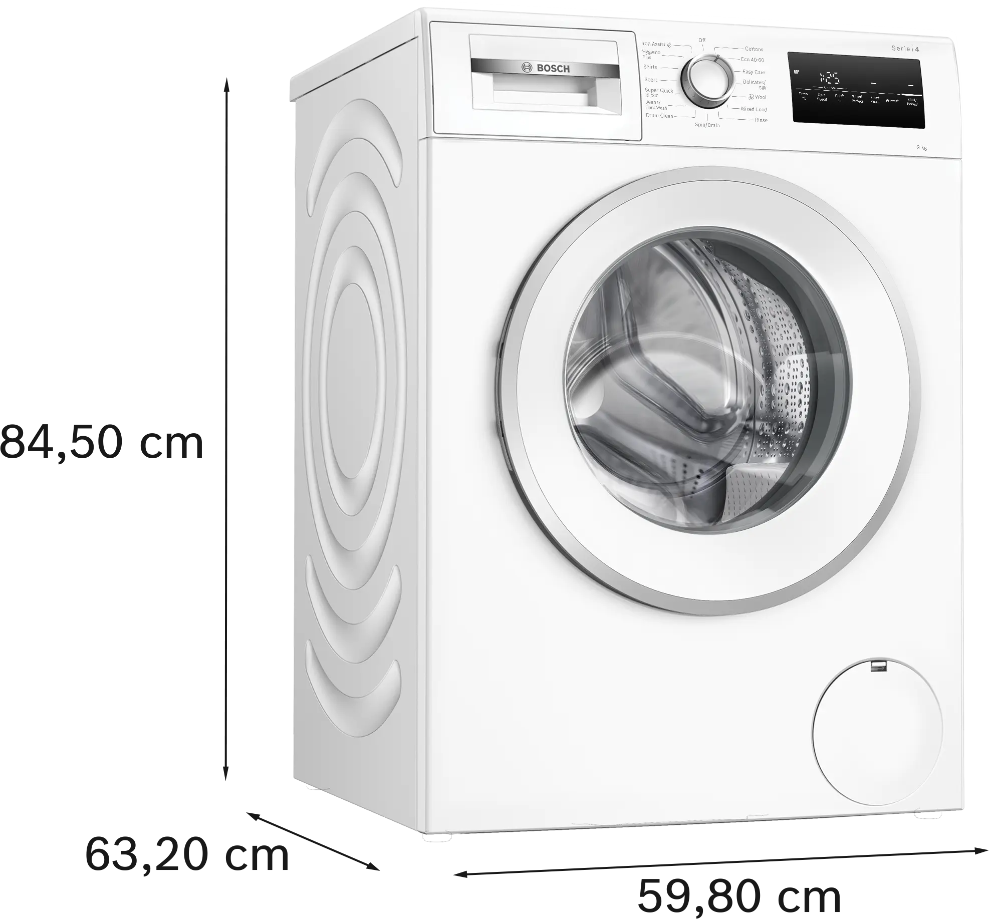 Bosch Series 4 WAN28255GB 9kg Washing Machine with 1400 rpm - White