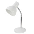White and Chrome Adjustable Flexi-Stand Task Lamp