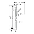 Hansgrohe Croma Select S Shower set 110 Vario with shower bar 65 cm