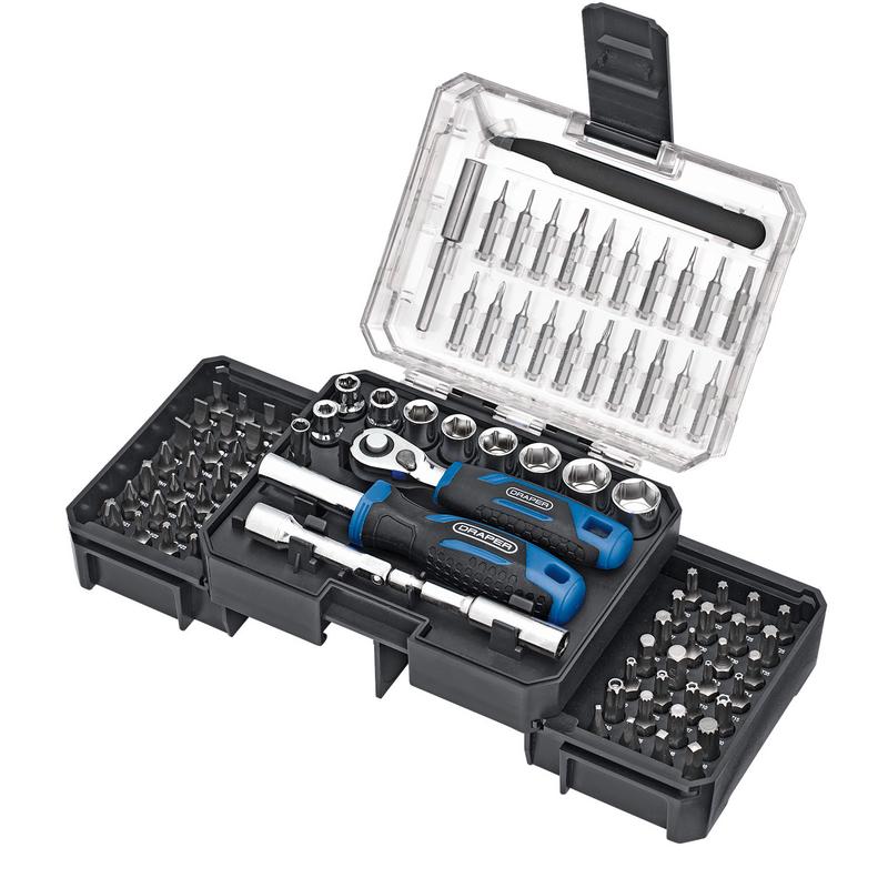 Draper Ratchet and Screwdriver Bit Set (92 Piece)