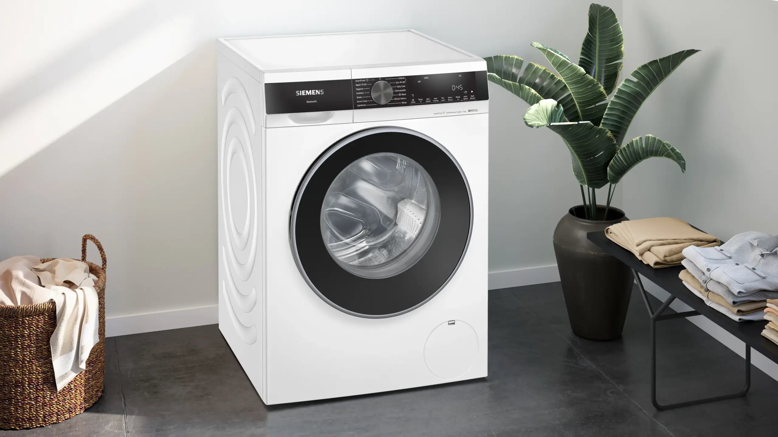 Siemens IQ500 WG46G2Z4GB 9kg Washing Machine with 1600 rpm - White