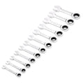 Draper Metric Stubby Ratchet Combination Spanner Set (12 Piece)