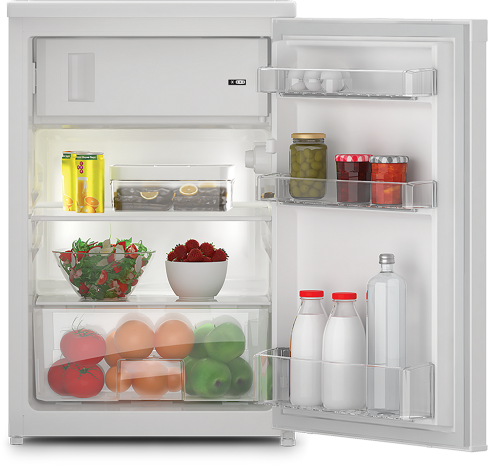 Zenith ZRS4584W Under Counter Fridge with 4 Start Freezer - White