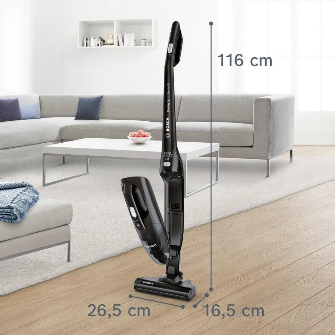 Bosch BCHF220GB Series 2 2-in-1 Cordless Vacuum Cleaner - 44 Minutes Run Time - Jet Black