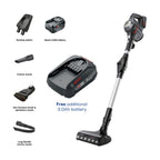Bosch Unlimited 7 BCS711GBKIT Cordless Vacuum Cleaner PLUS Battery - 40 Minutes Run Time - Dark Granite