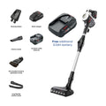 Bosch Unlimited 7 BCS712GBKIT Cordless Vacuum Cleaner PLUS Battery - 80 minutes Run Time - White &amp; Black