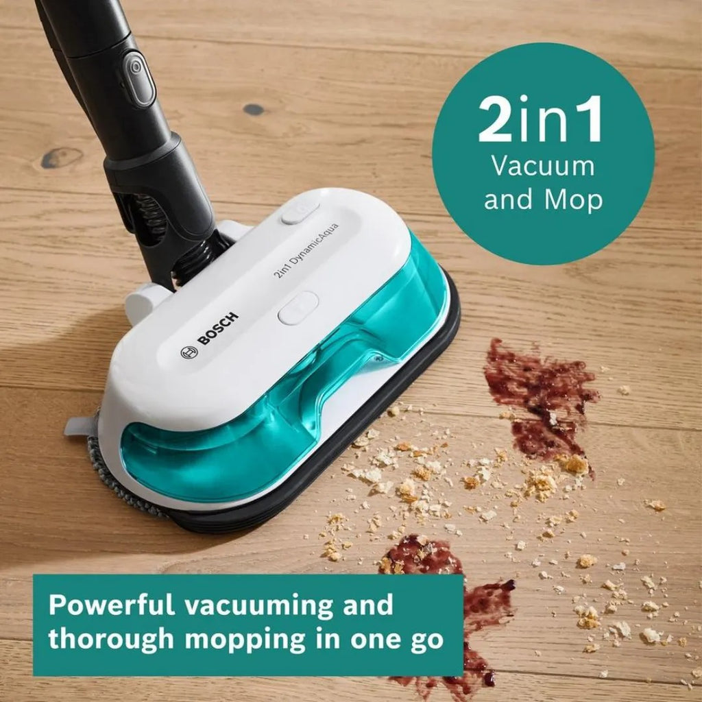 Bosch Unlimited 7 BCS71HYGGB Aqua Vacuum &amp; Mop - 40 Minutes Run Time - White