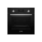 Bosch HHF113BA0B 59.4cm Built-in Electric Single Oven with 3D Hot Air - Black