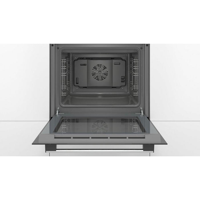 Bosch HHF113BA0B 59.4cm Built-in Electric Single Oven with 3D Hot Air - Black