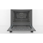 Bosch HHF113BA0B 59.4cm Built-in Electric Single Oven with 3D Hot Air - Black