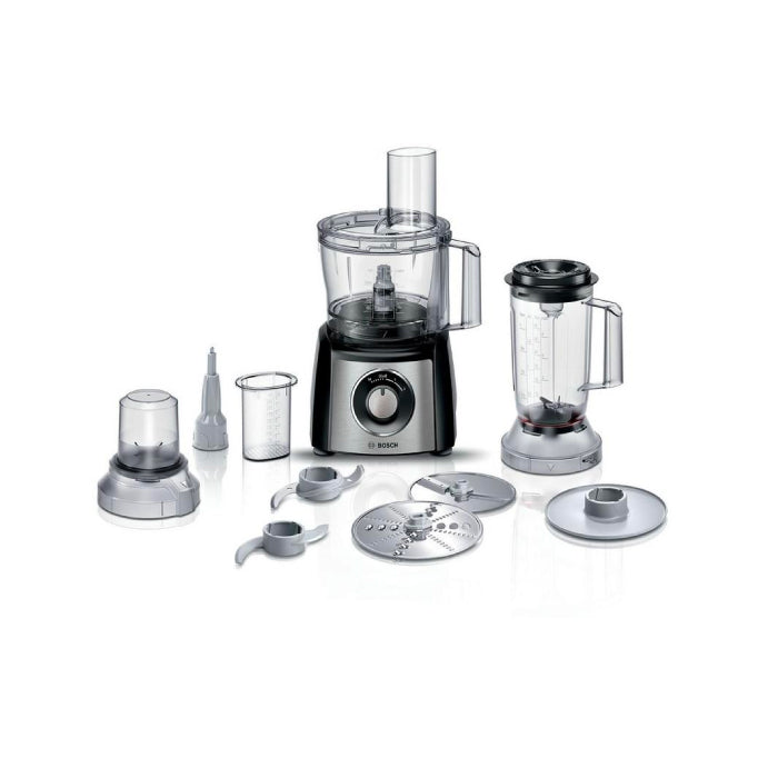 Bosch MCM3501MGB MultiTalent 3 Compact 800W Food Processor - Black & Stainless Steel