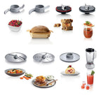 Bosch MCM3501MGB MultiTalent 3 Compact 800W Food Processor - Black & Stainless Steel