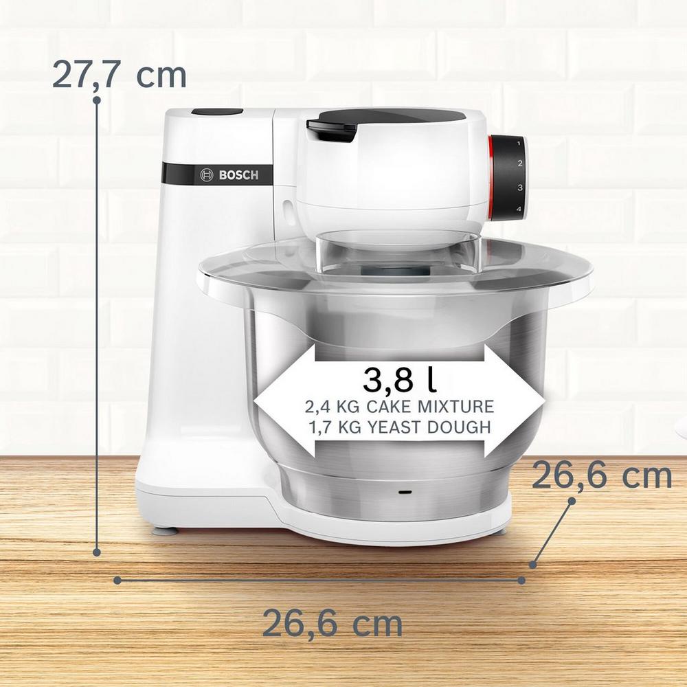 Bosch MUMS2EW00G Serie 2 3.8 litre 700W Stand Mixer - White