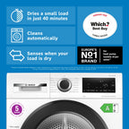Bosch WQG24502GB 9kg Series 6 Heat Pump Condenser Dryer  - White