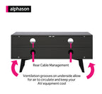 Carbon 1200 <br> TV Stand <br> Grey