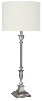 Pacific Canterbury Antique Silver Metal Table Lamp 30-015-BO