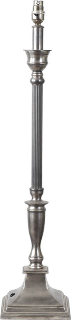 Pacific Canterbury Antique Silver Metal Table Lamp 30-015-BO