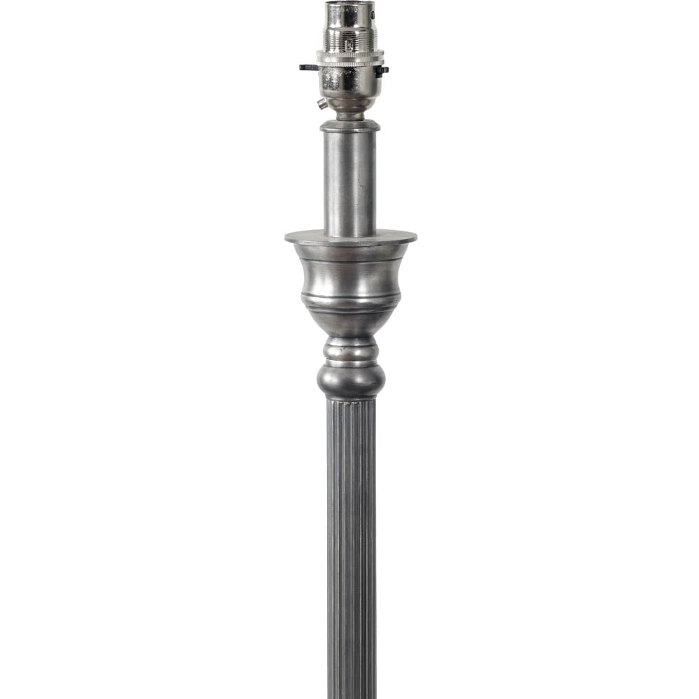 Pacific Canterbury Antique Silver Metal Table Lamp 30-015-BO
