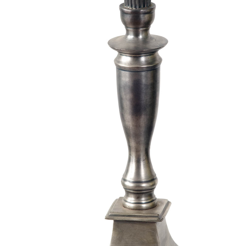 Pacific Canterbury Antique Silver Metal Table Lamp 30-015-BO