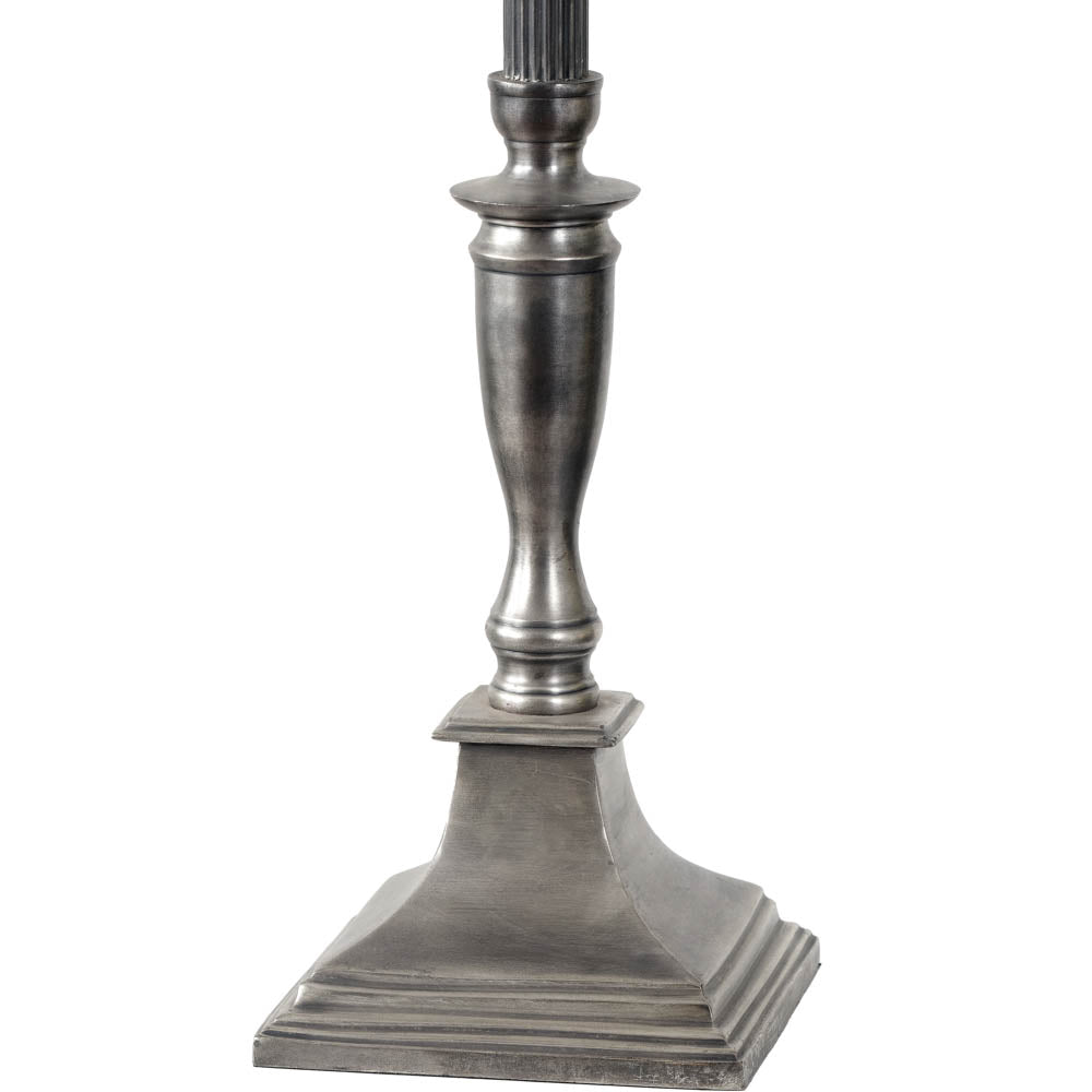 Pacific Canterbury Antique Silver Metal Table Lamp 30-015-BO