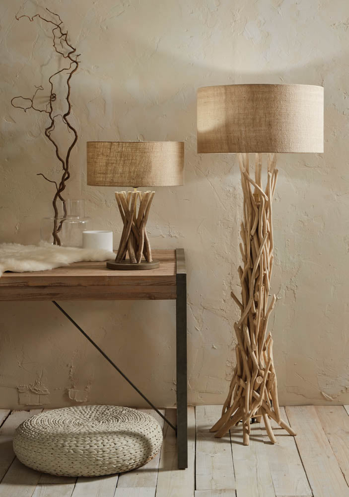 Pacific Derna Driftwood and Natural Jute Table Lamp 30-075-C