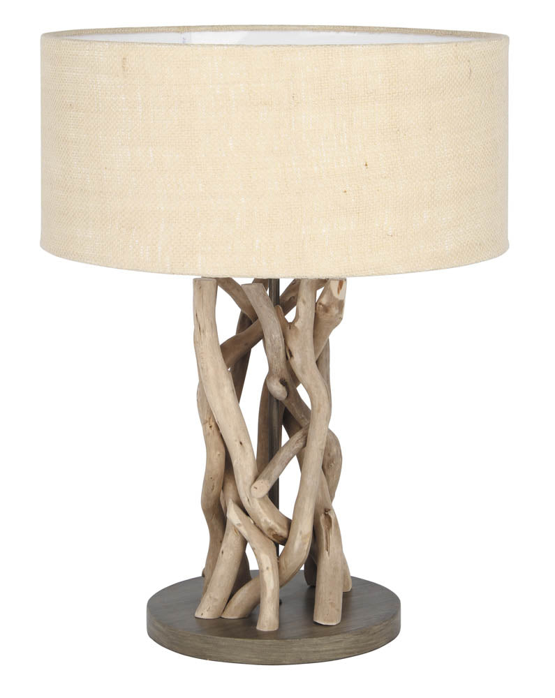 Pacific Derna Driftwood and Natural Jute Table Lamp 30-075-C