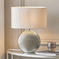 Pacific Mabel Silver Dot Textured Ceramic Table Lamp 30-154-C