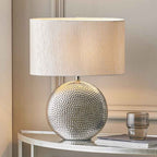 Pacific Mabel Silver Dot Textured Ceramic Table Lamp 30-154-C