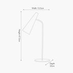Pacific Farrah Antique Silver Task Table Lamp 30-663-C