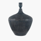 Pacific Manaia Antique Black Textured Wood Table Lamp 30-668-BO