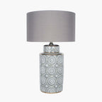 Pacific Kari Circle Pattern Ceramic Table Lamp 30-677-BO