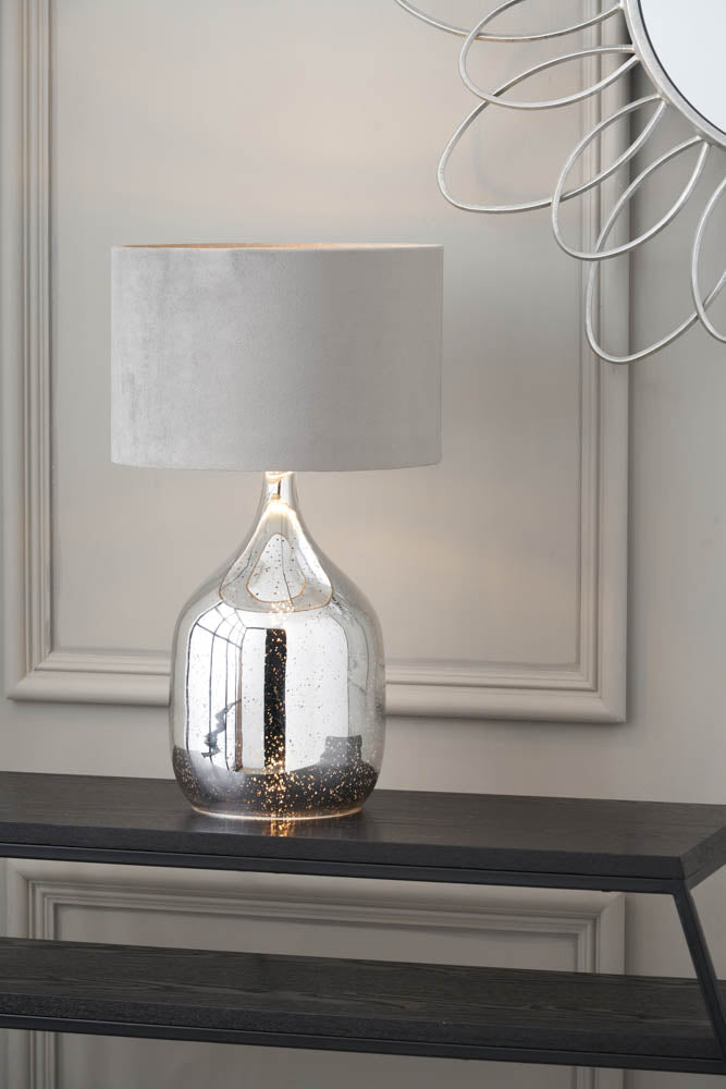 Stellar Mercurial Glass Dual Light Table Lamp