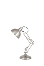 Pacific Alonzo Brushed Chrome Metal Angled Task Table Lamp 30-789-C