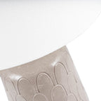 Pacific Coco Grey Gloss Arch Design Stoneware Table Lamp 30-843-BO