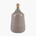Pacific Coco Grey Gloss Arch Design Stoneware Table Lamp 30-843-BO