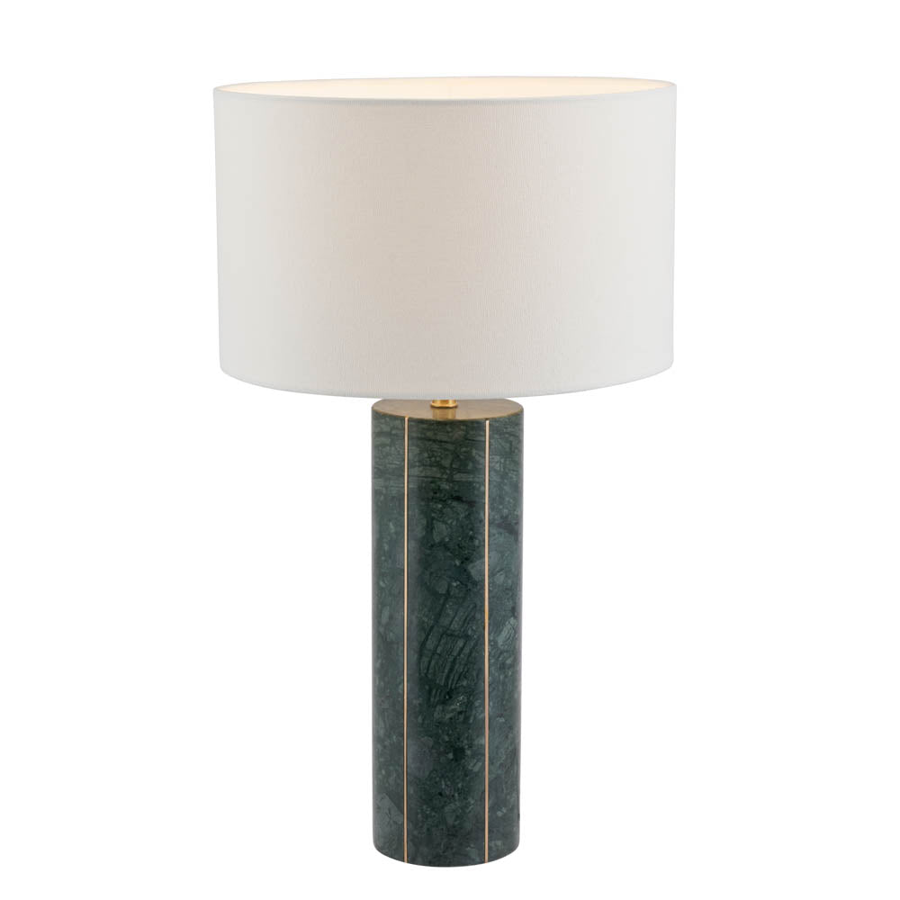 Pacific Venetia Green Marble and Gold Metal Tall Table Lamp 30-881-K